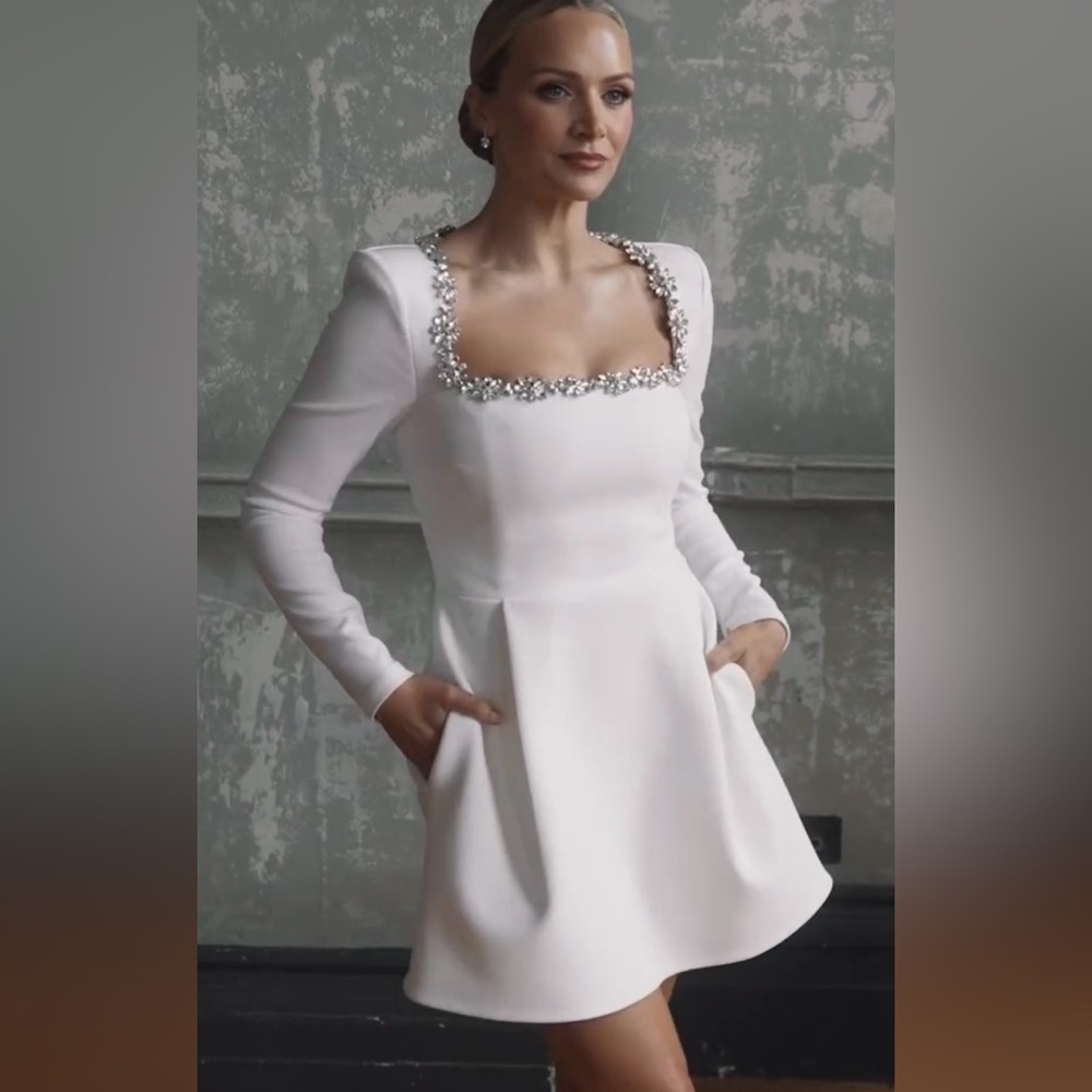 NADINE MERABI Kimberly White Dress